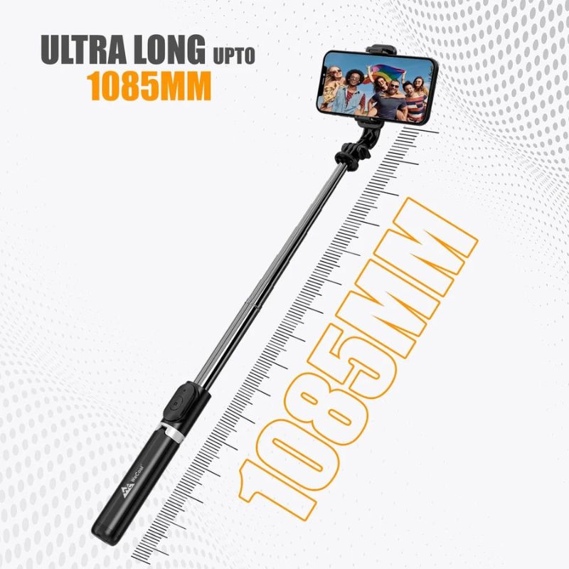 NeePho P170S Selfie Stick Tripod | Extendable , Bluetooth Remote, Universal Smartphone Mount | Durable Metal Build & Lightweight Design