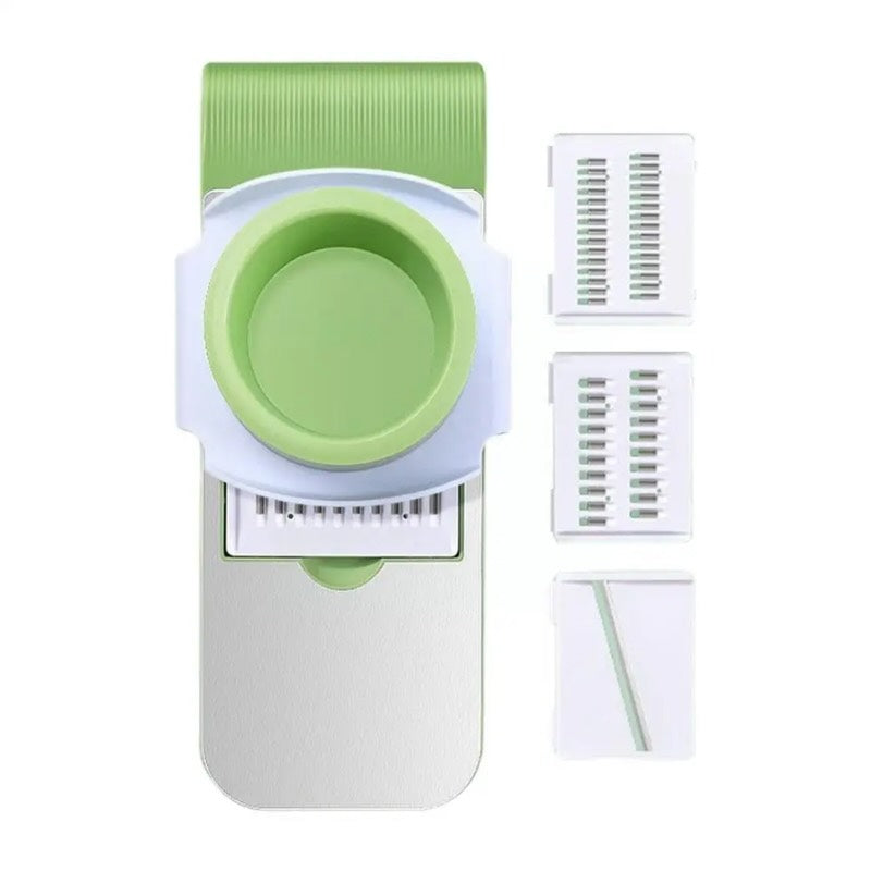 Multifunctional 5-Blade Vegetable Cutter & Grater | Stainless Steel Kitchen Tool