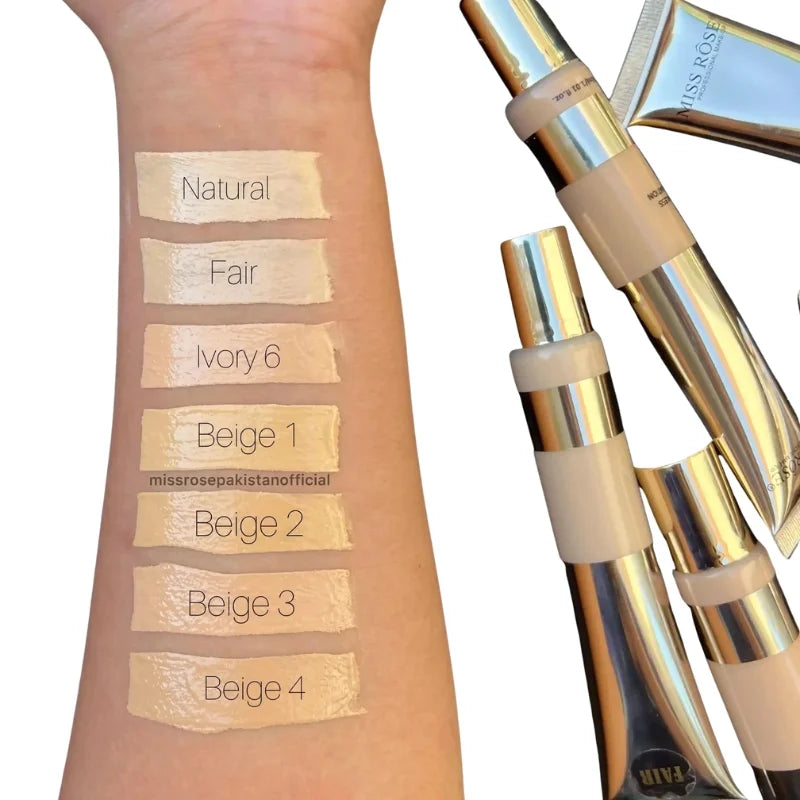 Ivory 6 | Miss Rose Silk Flawless Foundation | Long-Lasting Lightweight Liquid Foundation with Natural Radiant Finish