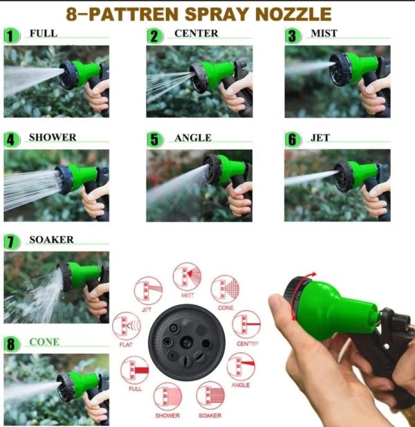 Magic Expandable Hose Pipe 100FT | Flexible, Lightweight Garden Hose with Multi-Spray Gun
