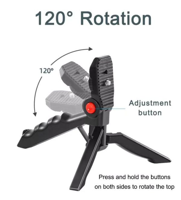 AY-49 Video Making Kit | All-in-One Vlogging Tripod with Wireless Remote, Microphone, LED Light & Mobile Holder